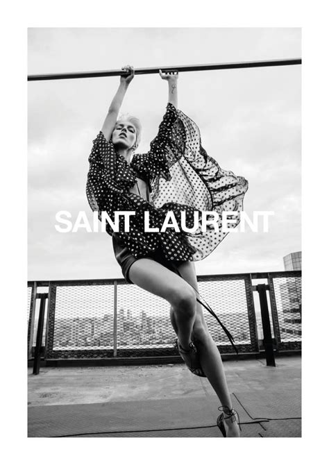 ysl 2018 adv anja rubik|Yves Saint Laurent Spring Summer 2018 Campaign .